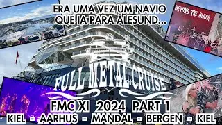FULL METAL CRUISE 2024 Part 1 Kiel 🇩🇪 Aarhus 🇩🇰 Mandal 🇳🇴 Bergen 🇳🇴 Mein Schiff 3 cruzeiro do Wacken
