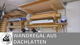 Stabiler Regaltr&auml;ger aus Kieferdachlatten.