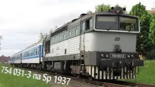 754  031-3 na vlaku  1937 v Jičíně