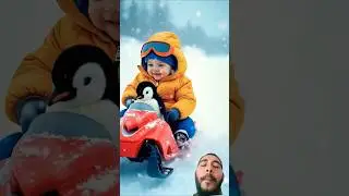 cute baby penguin looking for mom#cute#penguin#mom #baby#snow #shorts#viral#trending#reels#animals