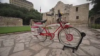 Iconic red bike from 1985's Pee-wee's Big Adventure now at The Alamo