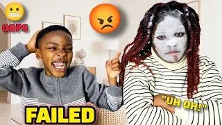 Brother vs Sister Powder Dunk Challenge | &ldquo;Do We Know Each Other Better?  😳😂💥