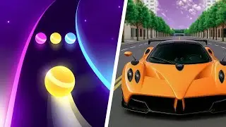 Car racing 3D(2) vs Dancing Road | Gameplay | Xate Gameplays 