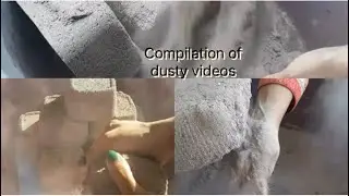 Compilation of Smoky & Dusty Sand Cement Videos|| Dust Play || Satisfying Relaxing ASMR