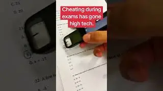 Cheating during exams has gone high tech #life #viralvideo #fypシ゚viral #study #students #school