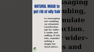Miracle Natural Mask: Bye-Bye Oily Hair in Minutes#naturalmask #hair #shorts