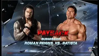 WWE 2k15 Личное первенство Submission шестой раунд Roman Reigns - Batista 03