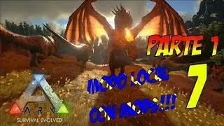 ARK con Mods 2.0 - Gameplay espa&ntilde;ol - Casa nueva, dinos nuevos, y lobos, lobossss!!!xD Parte 1