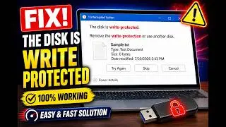 Fix USB Write Protected Error: Remove Write Protection or Use Another Disk – All Windows Methods