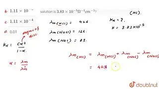 Given the following molar conductivity at `25^(@)` C:, HCl,426`Omeg