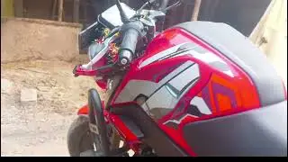 TVs raider 125cc modification ka video || iron man edition red || sangit rider vlogs ||#rider #vlog