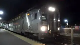 Full HD 60FPS: NJ Transit Multilevel 7006 Leads North Jersey Coast Line Train 3373 in Belmar 11/3/25