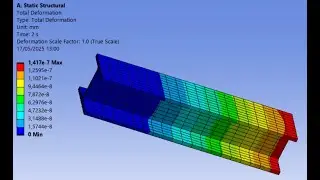 Simulation ANSYS FR#1 : Poutre en Porte-&agrave;-Faux