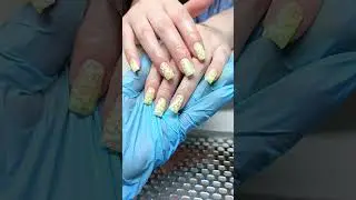 1,5 месяца маникюру # блестки от agent nails 04 energy mix
