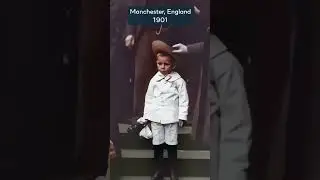 OLD footage from Manchester colorized by AI!🔥 #history #oldfootage #colorized