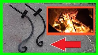Restoring Metal Hanging Basket Brackets with Fire