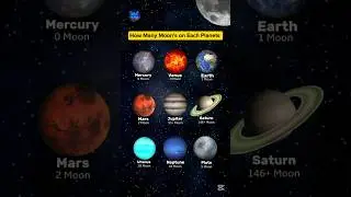 How Many MOONS Does Each Planet Have? | Amazing Space Facts! 🌌