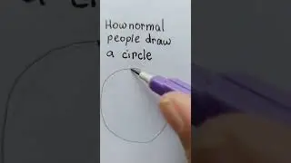 How normal people draw a circle 🧊🦫🍑 VS How artists draw circle 😂🥰😋 #passion #aagna