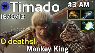 0 deaths! Timado [EGO] plays Monkey King!!! Dota 2 7.21