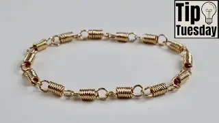 Coiled Wire Spring Bracelet Tutorial