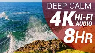 8 Hour of Waves Sounds - Caribbean Beach (4K - Hi-Fi Audio - No Talking)