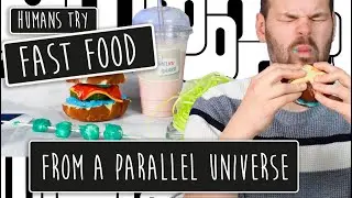 Humans Try Fast Food From A Parallel Universe - Bikk Borger Menu From Snekk Flekken