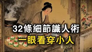 32條細節識人術一眼看穿小人#观人识人 #识人术 #强者思維 #認知 #自我提升 #認知覺醒 #爲人處世