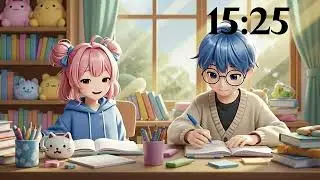 25-Minute Kawaii Timer ⏱️ Cute Group Study / Focus Session 💖