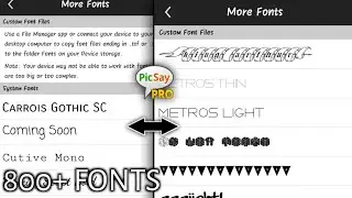 CARA MENAMBAHKAN FONT DI APK PICSAY PRO || PICSAY PRO TUTORIAL