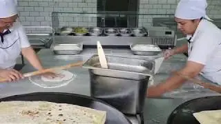 Delicious Turkish food, spinach and feta Gozleme, Granada Luxury Belek/Antalya/Turkey