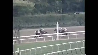 Fest&iacute;n ganando la Jockey Club Gold Cup (G1) de 1991 en Belmont Park