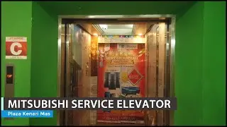[4K] Mitsubishi Nexiez-MR Traction Service Elevator (Lift) @ Plaza Kenari Mas, Senen