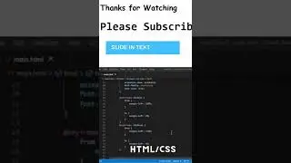 Simple slide in text | html | css