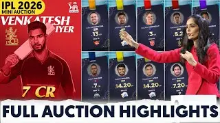 IPL 2026 FULL AUCTION HIGHLIGHTS - ALL SOLD PLAYERS LIST