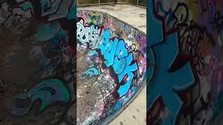 My local skate park #skatepark #train #graffiti #scooter