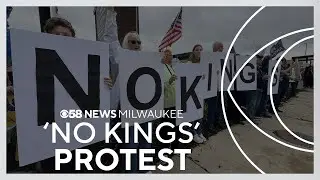 Thousands of Wisconsinites attend second wave of 'No Kings' protests held throughout the state