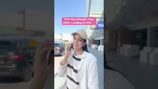 Desi People 1 Sec After Landing in the USA 🇺🇸 | Anisha Dixit Shorts | #shorts