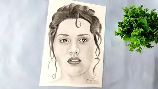 Rose Titanic | Kate Winsleth Drawing | Very Easy method of shading sketch | #shubhamsartisticaura