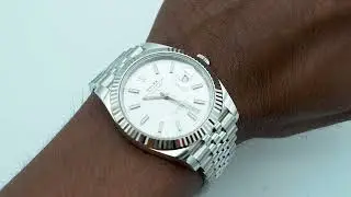Rolex 126334 Datejust 41 mm Fluted Bezel Silver Index Dial Jubilee Bracelet Complete Set 2024