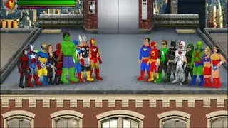 Super City - Superhero Sim All Superheroes Battle Together | 150 Heroes!