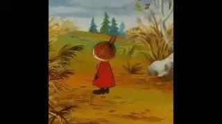 moomin little my walking then suddenly stops and turns
