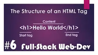 The Structure of an HTML Tag | | Full-Stack Web-Development Course #6