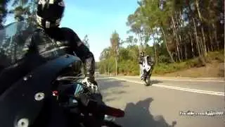 GIXXER 1000 K8 Slow Stand Up Wheelies (3rd Person View)