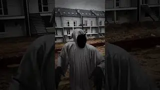 a black scary Ghost in my yard😱 #shorts