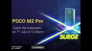 POCO M2 Pro launch live stream|2020|Andriod10