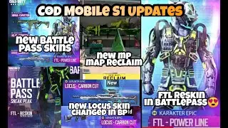 Cod Mobile Season 1 Updates | Battle Pass Full Rewards | Huge Update Changes | CODM S1 LEAKS