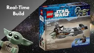 (SLOW BUILD) Lego Star Wars: The Mandalorian and Grogu's Speeder Bike. 75436!