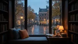 Deep Sleep | Rain Piano for Sleep | Cozy Cafe Window | Fall Asleep Fast 🌧️