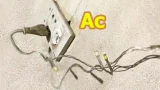 how to directly connect flashing led wire to 220, 110v AC when broken