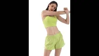 Freeior:Womens Double Layer Elastic Waist Workout Running Shorts with Pocket